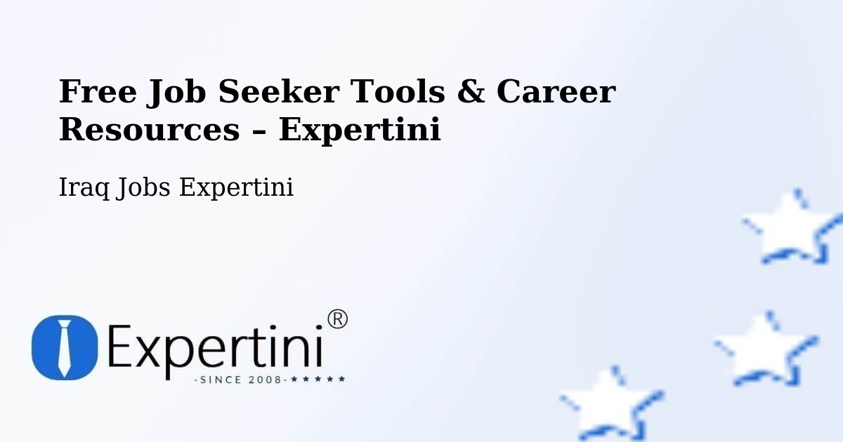 Free Job Seeker Tools & Career Resources – Hīt - Hīt, Iraq Jobs Expertini